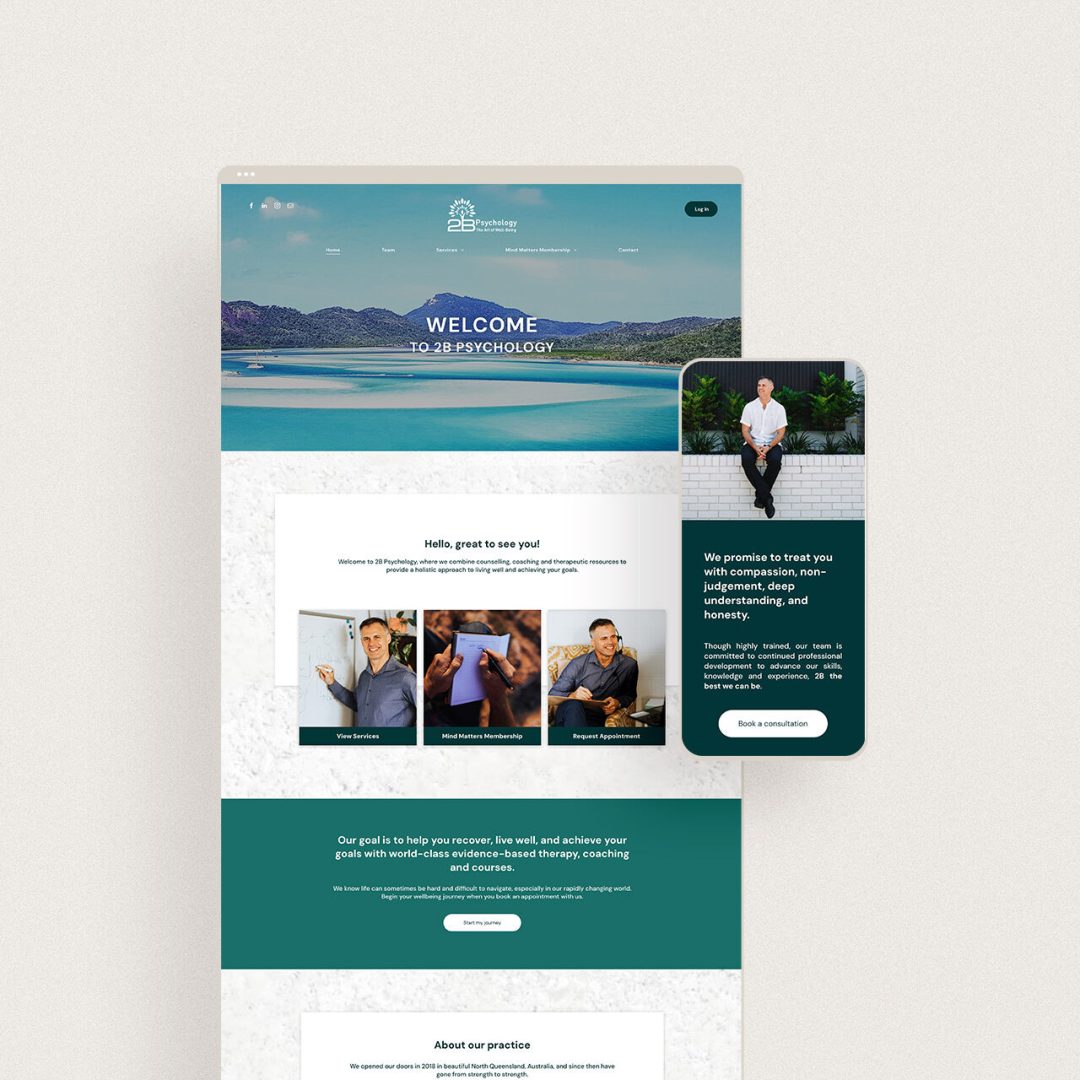 Townsville web design for psychology practice