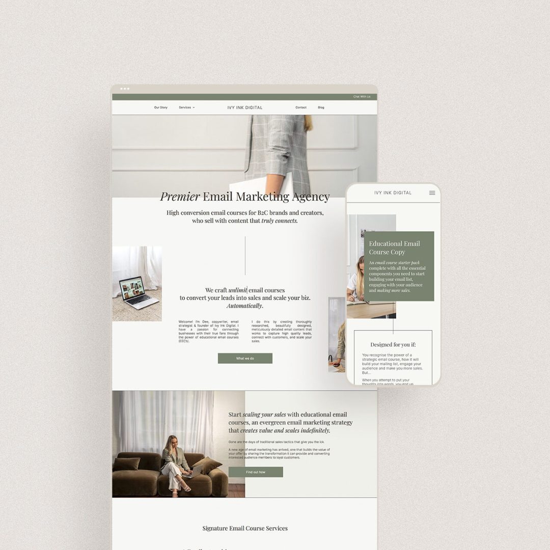 Brisbane web design for email marketing agency